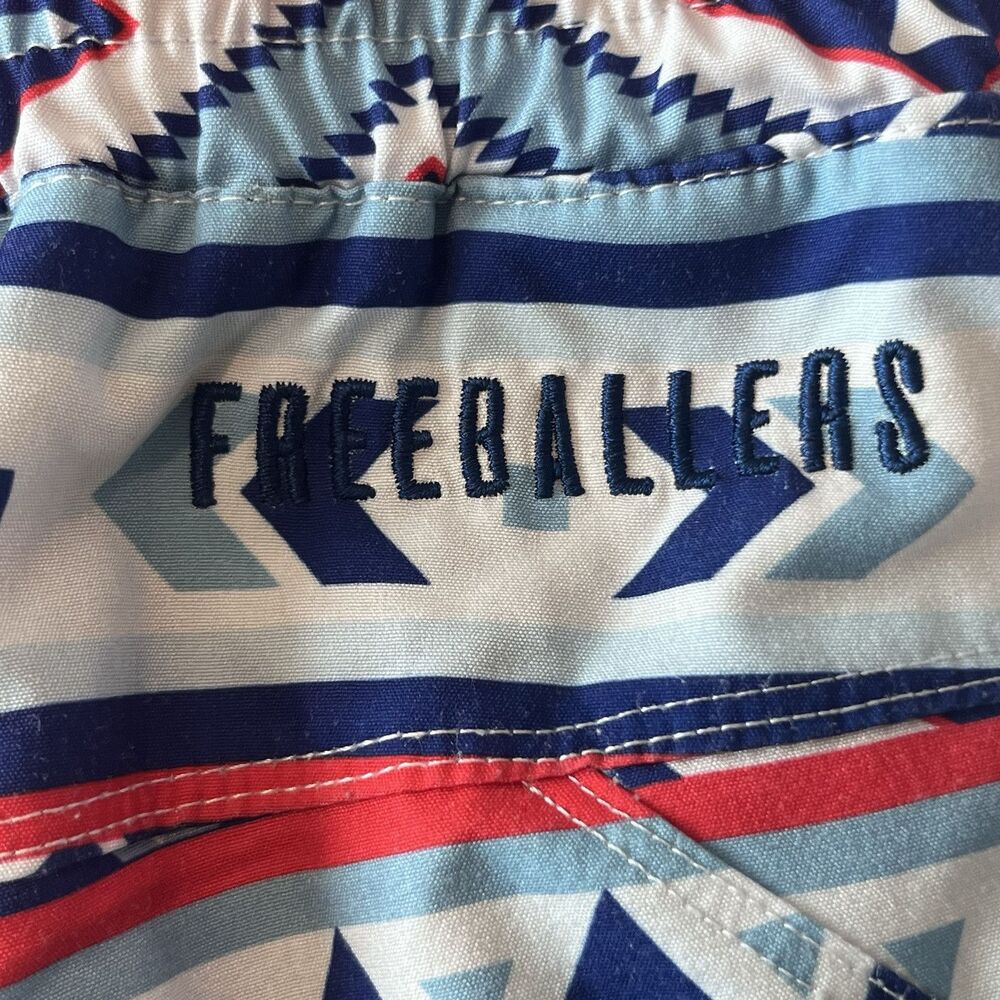 Chiefs Freeballers by Meripex Apparel Men Sz Large Blue Aztec Lined Sport Shorts - Picture 3 of 10